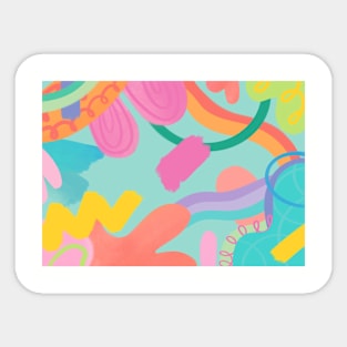 Tropical swirl Sticker